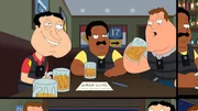 (v.l.n.r.) Glenn Quagmire; Cleveland Brown; Joe Swanson