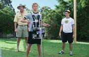 "American Pie pr&auml;sentiert: Die n&auml;chste Generation". Im Bild (v.li.): Timothy Stack (Mr. Nelson), Matt Barr (Brandon Vandecamp), Tad Hilgenbrinck (Matt Stifler).