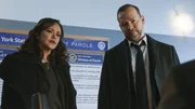 Det. Maria Baez (Marisa Ramirez,l.); Danny Reagan (Donnie Wahlberg,r.)