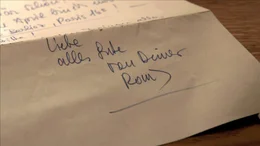 Brief von Romy Schneider an Gertraud Jesserer.