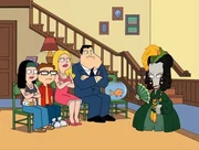 L-R: Hayley, Steve, Francine, Stan, Klaus, Roger L-R: Hayley, Steve, Francine, Stan, Klaus, Roger