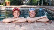 Dale Doback (John C. Reilly, l.) und Brennan Huff (Will Ferrell, r.) sind Stiefbr&uuml;der; ihre Beziehung verbessert sich und sie haben viel Spa&szlig; zusammen.