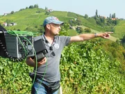 Regisseur Gernot Lercher bei den Dreharbeiten.