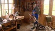Der letzte Sch&uuml;tzentrommelmacher aus dem Salzkammergut Robert "Schl&ouml;mmer" Unterberger, Bad Goisern, in seiner Werkstatt.