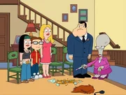 (v.l.n.r.) Hayley Smith; Steve Smith; Francine Smith; Stan Smith; Roger