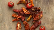 bright red sun-dried tomatoes.