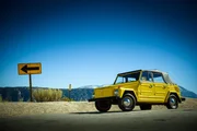 VW Thing, wide shot of the front of the car.