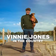 Vinnie Jones and dog Pip. Vinnie Jones and dog Pip.