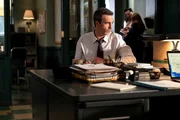 LAW & ORDER -- "Freedom of Expression" Episode 23001 -- Pictured: Reid Scott as Det. Vincent Riley -- (Photo by: Virginia Sherwood/NBC)