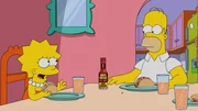 Lisa (l.); Homer (r.) Lisa (l.); Homer (r.)