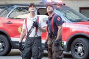 (l-r) Matthew Casey (Jesse Spencer), Lt. Kelly Severide (Taylor Kinney)