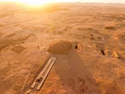 Luftaufnahme der nubischen Pyramiden Luftaufnahme der nubischen Pyramiden
