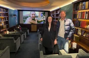 Tobias K&auml;mmerer mit Laura Zarantonello im Casino-Kino.