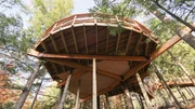 After the build of the Hanging Hideaway treehouse on episode 303 of Treehouse Masters.