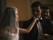 l-r: Olivia DeJonge as Ella Evans, Jacob Elordi as Dorrigo Evans