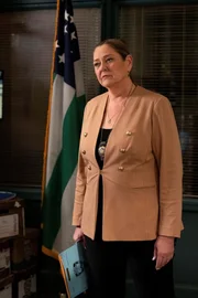 LAW & ORDER -- "Freedom of Expression" Episode 23001 -- Pictured: Camryn Manheim as Lt. Kate Dixon -- (Photo by: Virginia Sherwood/NBC)