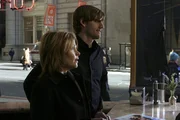 (l-r) Kathryn Erbe as Det. Alexandra Eames, David Flaherty as Brian