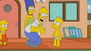 (v.l.n.r.) Lisa; Marge; Homer; Bart