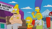 (v.l.n.r.) Grampa; Lisa; Marge