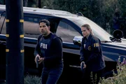Adam Rodriguez as Luke Alvez and A.J. Cook as Jennifer "JJ" Jareau in Criminal Minds: Evolution, episode 7, season 17 streaming on Paramount+.