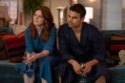 l-r: Clare Abshire (Rose Leslie), Henry DeTamble (Theo James)