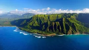 Luftaufnahme der spektakulären Na Pali Küste, Insel Kauai - Hawaii. Luftaufnahme der spektakulären Na Pali Küste, Insel Kauai - Hawaii.