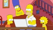 (v.l.n.r.) Bart; Marge; Homer; Lisa
