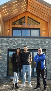 V.l. Carly, Mike und Marc Millar