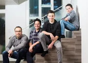 Familie B&uuml;sser: Hanspeter, Daniela, Jan und Tim