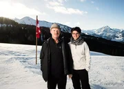 Werner Gm&uuml;r und Tochter Silvana betreiben im Winter ein Alpbeizli auf der "Vorderen H&ouml;he"