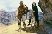 W&auml;hrend die gl&auml;ubige Sara (Shirley MacLaine) an ihrem idealistischen Traum eines freien Mexikos festh&auml;lt, ist Hogan (Clint Eastwood) dem Goldrausch verfallen.