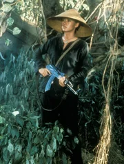 Die Vietnamesin Co Bao (Julia Nickson) macht sich zusammen mit Rambo auf die Suche nach amerikanischen Kriegsgefangenen...