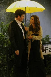 Ted (Josh Radnor, l.) kann's gar nicht glauben, endlich am Ende seiner Suche nach der perfekten Frau angekommen zu sein: Tracy (Cristin Milioti, r.) ...