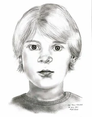 Eine Skizze davon, wie der 7-j&auml;hrige Markku Jutila, geboren als Chester Breiney, nach Ansicht der Ermittler vor seinem Tod ausgesehen haben k&ouml;nnte.