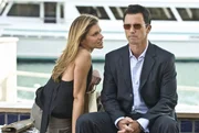 Was Carla (Tricia Helfer) Michael (Jeffrey Donovan) wohl Wichtiges zu sagen hat? Was Carla (Tricia Helfer) Michael (Jeffrey Donovan) wohl Wichtiges zu sagen hat?