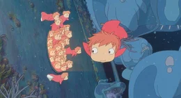 Goldfischm&auml;dchen Ponyo verabschiedet sich von ihren vielen Schwestern.