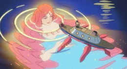 Die Meeresg&ouml;ttin Guranmanmare sucht Fujimoto auf.