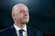 Gianni Infantino bei der Fu&szlig;ball-WM der Frauen in Sydney, Australien