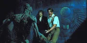 Treffen in der verschollenen Stadt Hamunaptra auf Mumien, die einfach nicht ruhig im Sakopharg liegen bleiben wollen: Rick (Brendan Fraser, r.) und Evelyn (Rachel Weisz, l.) ...