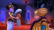 Der Moment ist gekommen! Duban hypnotisiert Shazaman um ihn dazu zu verleiten Sherazade freizulassen und den goldenen Schl&uuml;ssel herauszugeben.