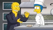Marge (r.) tr&auml;umt von einem Zusammentreffen mit Tom Colicchio (l.). Doch wird das je stattfinden?