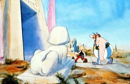 Asterix und Obelix (re.) werden in ihrer n&auml;chsten Aufgabe auf den &auml;gyptischen Zauberer Iris treffen.