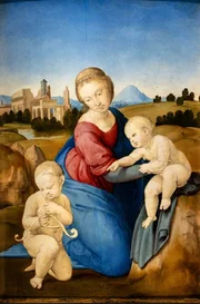 Die &bdquo;Esterh&aacute;zy-Madonna&ldquo;, um 1507-08 von Raffael gemalt, ist eines der sieben Gem&auml;lde, die 1983 aus dem Museum der Sch&ouml;nen K&uuml;nste in Budapest gestohlen wurden.