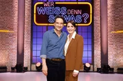 Als Kandidat:innen zu Gast in dieser Sendung: Der Schauspieler Oliver Mommsen (l.) und die Schauspielerin Anja Kling (r.).