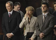 Richard, Helena und Hagen bei ihrer Urteilsverk&uuml;ndigung: Peter Zimmermann als Richard, Silke Matthias als Helena, Jens Peter N&uuml;nemann als Hagen