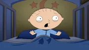 Als sich Stewie wegen Albtr&auml;umen weigert, im seinem eigenen Bett zu schlafen, h&auml;lt Peter das nicht aus und zieht in den Dachboden ...
