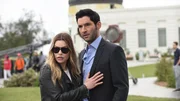 Lucifer (Tom Ellis), Chloe (Lauren German) +++ Die Verwendung des sendungsbezogenen Materials ist nur mit dem Hinweis und Verlinkung auf RTL+ gestattet.