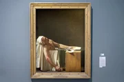 Das Gem&auml;lde &bdquo;Der Tod des Marat&ldquo; von Jacques-Louis David ist eine der ber&uuml;hmtesten Darstellungen von Ereignissen der Franz&ouml;sischen Revolution.