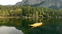 Pl&auml;tte am Altausseer See.