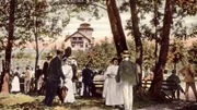 Sommerfrischeg&auml;ste in Velden um 1900.